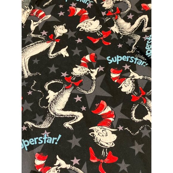 Dr. Seuss Superstar! Cat In The Hat Scrub Top  XS - Picture 4 of 9